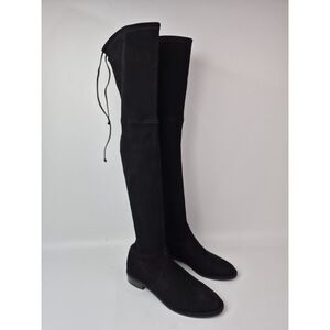 Stuart Weitzman Women's Black Suede Lowland Over The Knee Boots Size 7.5 S2167